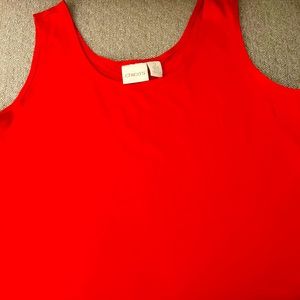Reddish Orange Chico Tank Top Size 2